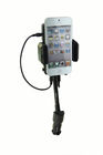 iPhone 3/4/5, HTC를 위한 자동 음악 FM 무선 송신기 거위 목 모양의 관 차 충전기 홀더