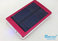 10000 mAh 빨간 휴대용 태양 에너지 은행, 토치를 가진 태양 에너지 셀룰라 전화 충전기