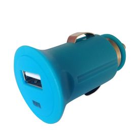 이동 전화를 위해 휴대용 파란 마이크로 소형 USB 차 충전기