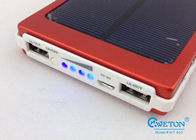장방형 8000mAh 스마트 폰를 위한 보편적인 태양 두 배 USB 힘 은행