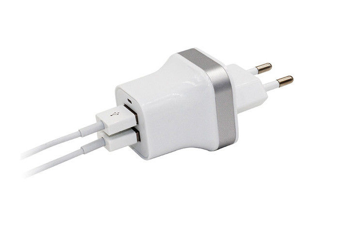 이동할 수 있는 여행 충전기 이중 USB 벽 접합기 5V 3A 세륨, 여행자 이동할 수 있는 충전기 EU는 폐쇄합니다